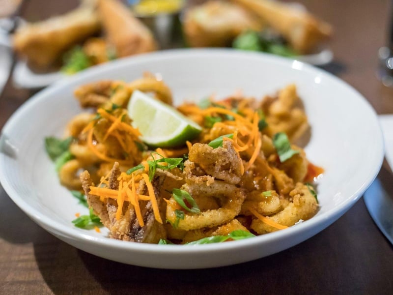 Crispy calamari at Saltwater Grill in Panama City Beach, Florida