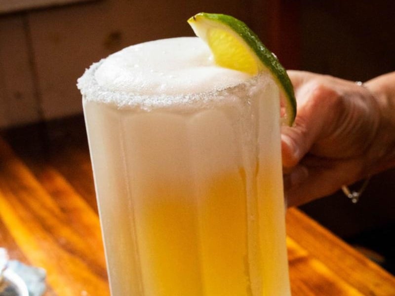 Ice cold beer at AJs Oyster Shanty in Fort Walton Beach, Florida