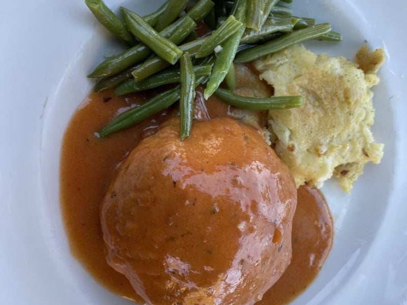 The grouper wellington at Bay Cafe French Restaurant