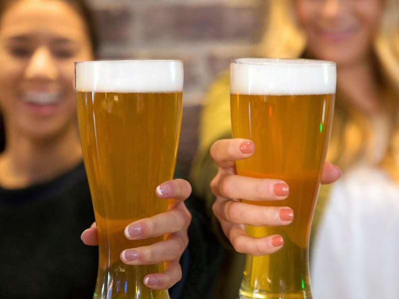 Ice cold beer at Buffalo Wild Wings Bar and Grill