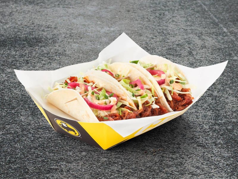The barbecue street tacos at Buffalo Wild Wings in Fort Walton Beach, Florida