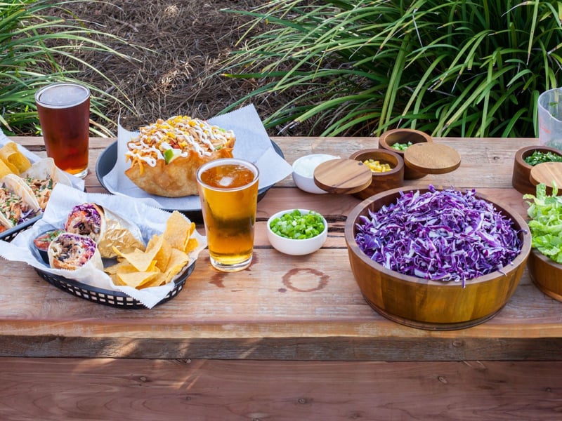 A variety of dishes from Burrito del Sol