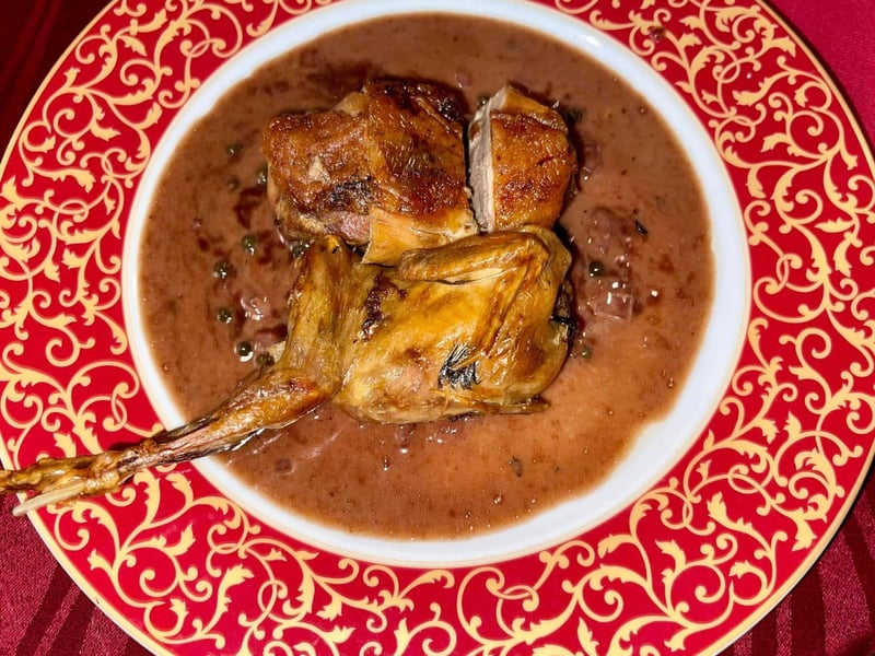 A duck dish at Flambe After Dark in Fort Walton Beach, Florida