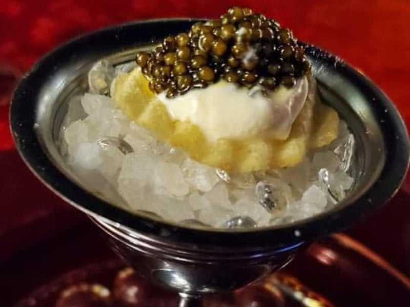Caviar at Flambe After Dark