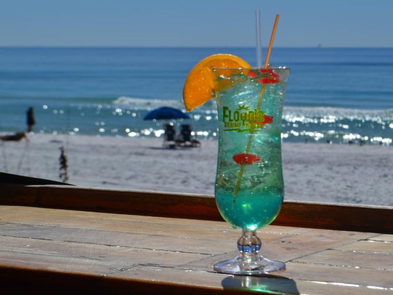 A cocktail from Floyds Shrimp House in Fort Walton Beach, Florida