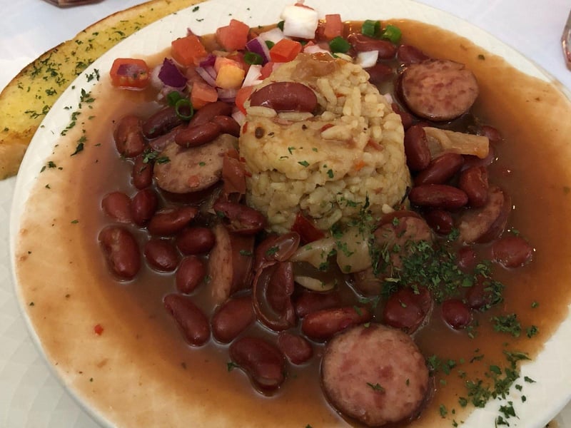Red beans and rice at Magnolia Grill of Fort Walton Beach