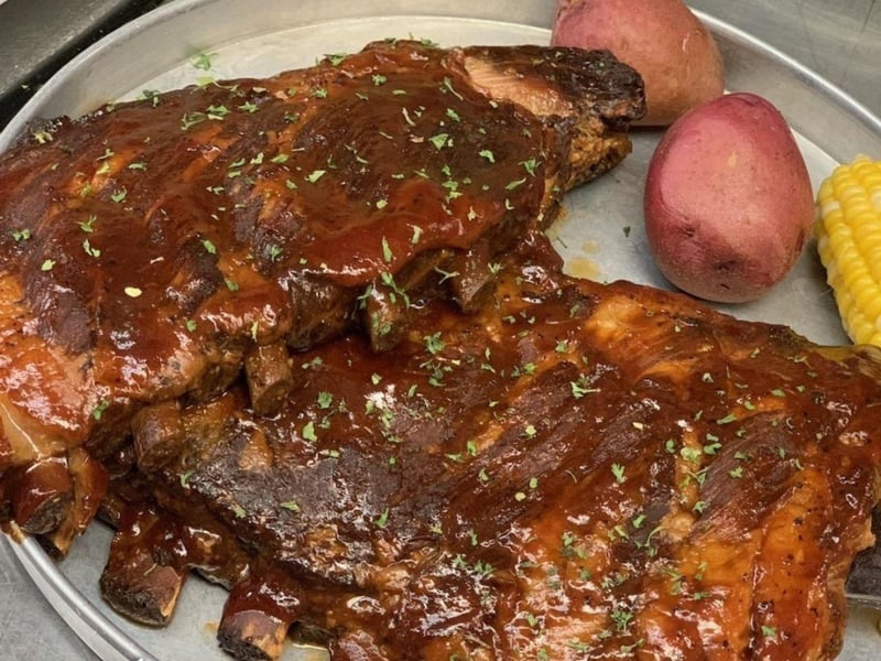 Barbecue ribs from Old Bay Steamer