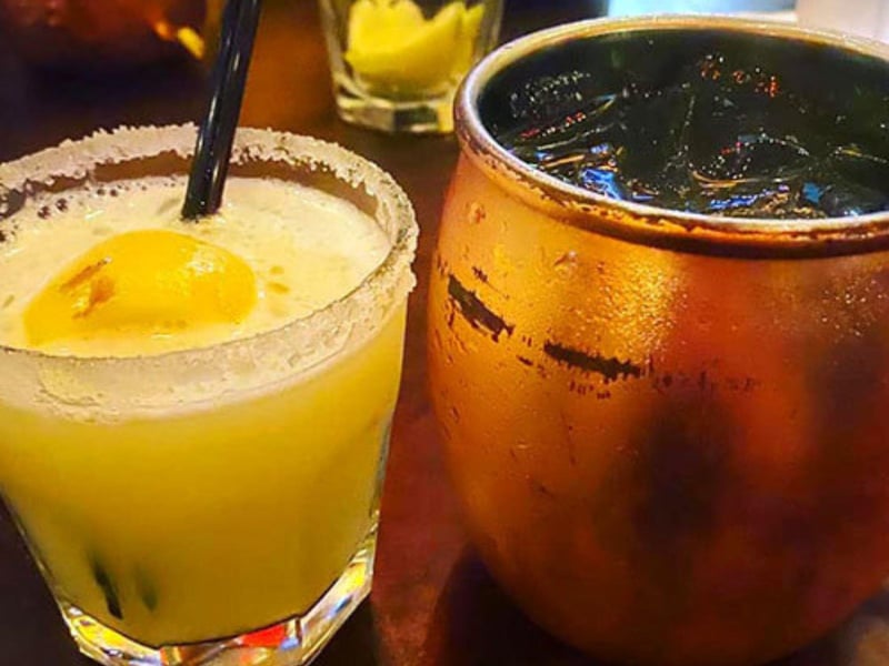 Custom cocktails at Old Bay Steamer in Fort Walton Beach, Florida