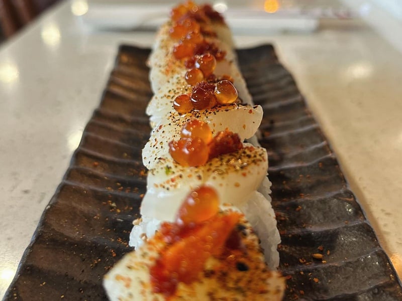 The trufflemaker roll with yellowtail at Soi Bistro