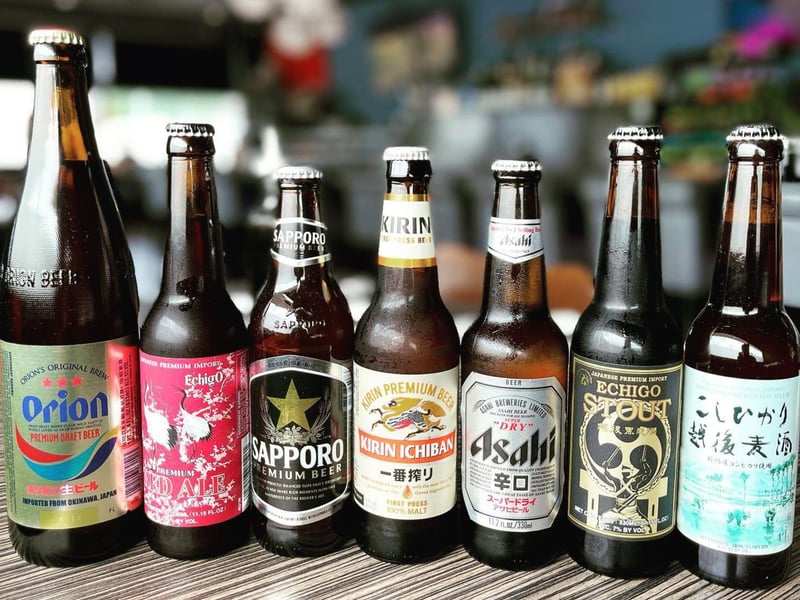 Asian beers offered at Soi Bistro in Fort Walton Beach, Florida