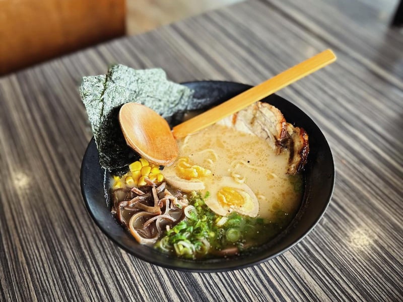 Tontoksu black garlic ramen at Soi Bistro