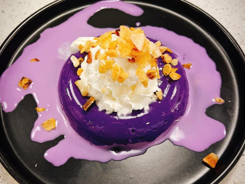 Ube flan from Soi Bistro