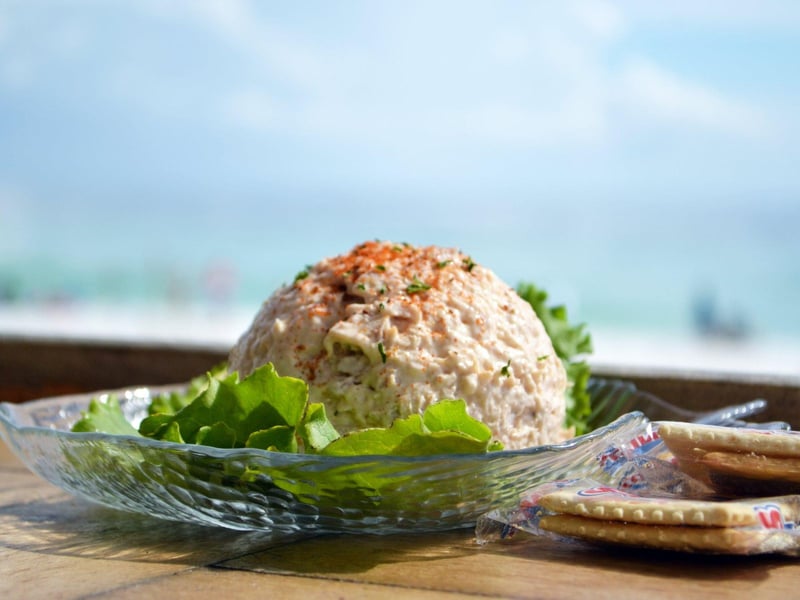 The smoked tuna dip at The Crab Trap