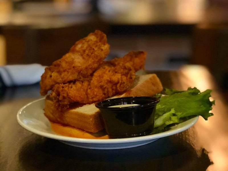 Hot chicken served with buttermilk ranch at The Craft Bar in Fort Walton Beach, Florida