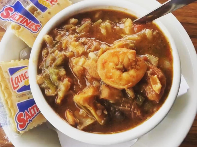 Shack seafood gumbolaya at The Shack