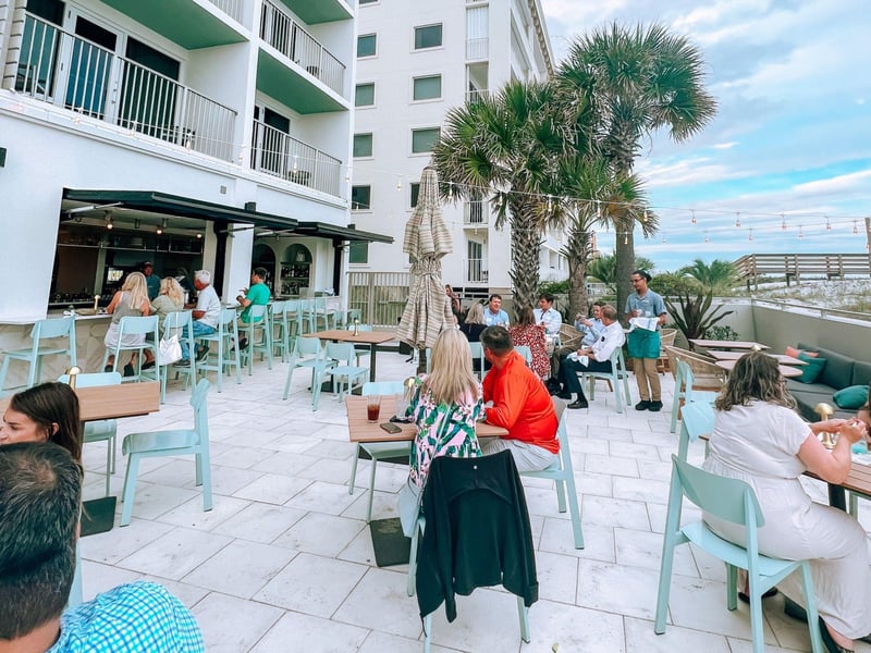 Outdoor dining at The Remedy in Fort Walton Beach, Florida