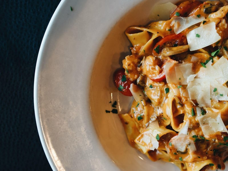 Pappardelle allaragosta from Clemenzas at Uptown