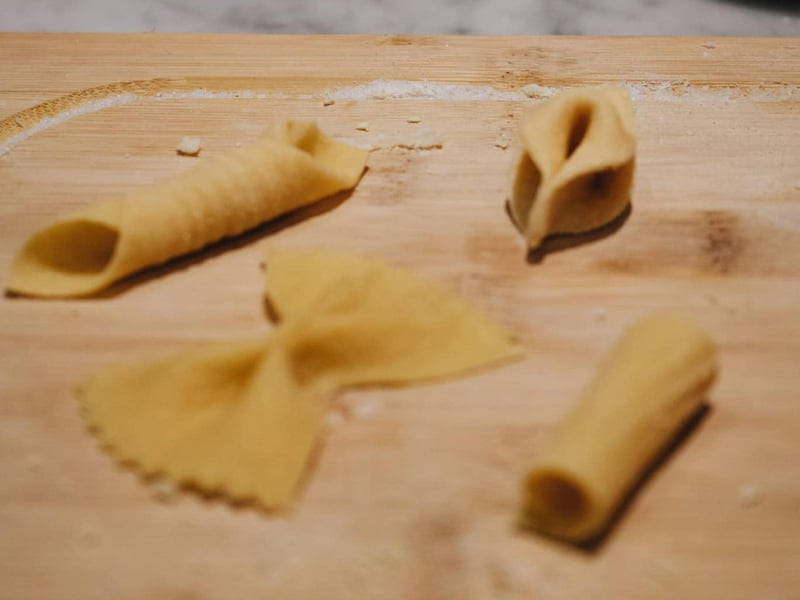 Fresh pasta shapes from Clemenzas at Uptown