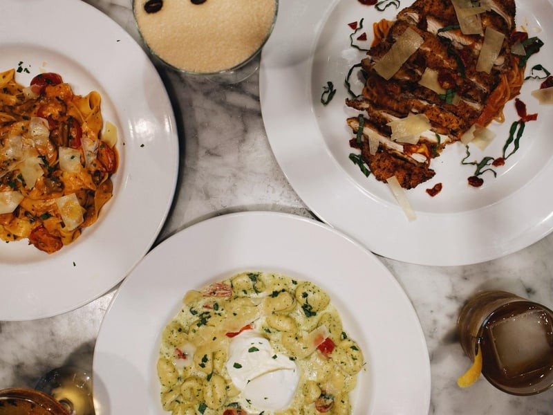 A spread of entrees from Clemenzas at Uptown