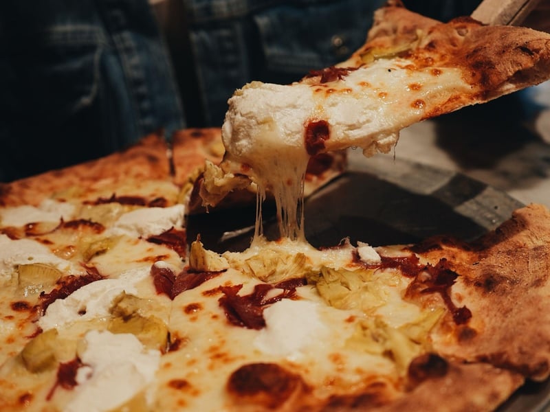 The Bianci pizza at Clemenzas at Uptown