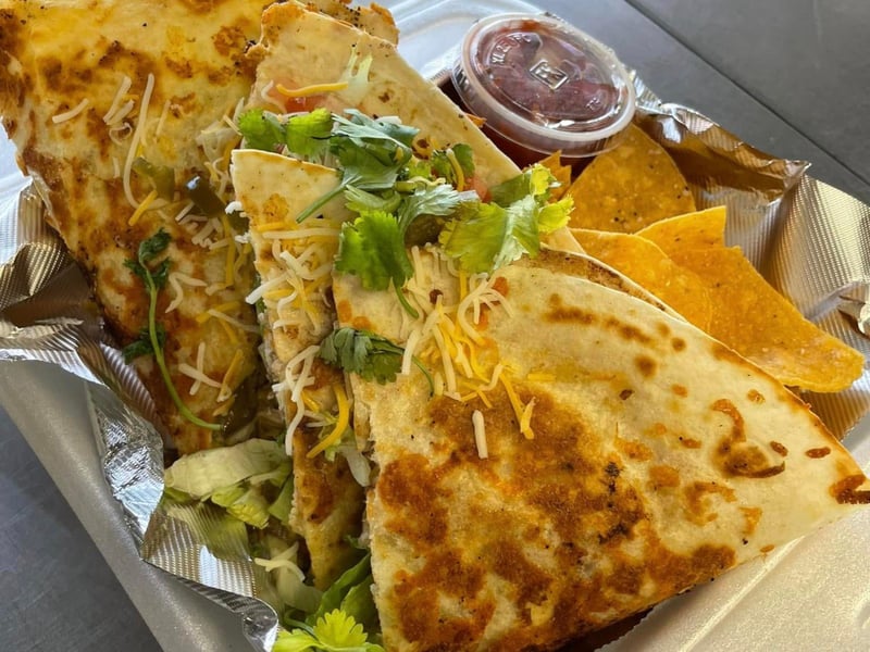 A quesadilla at Tamaras On the Go in Fort Walton Beach, Florida