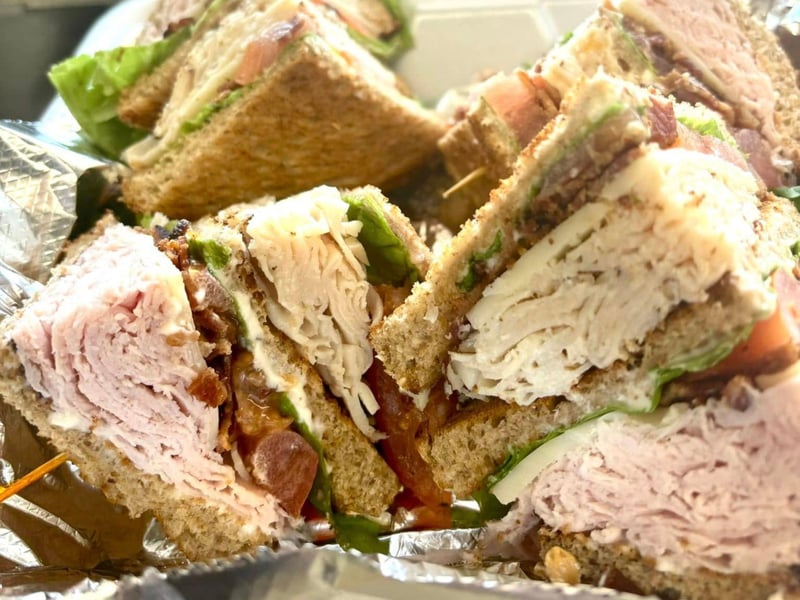 The monster turkey club at Tamaras On the Go