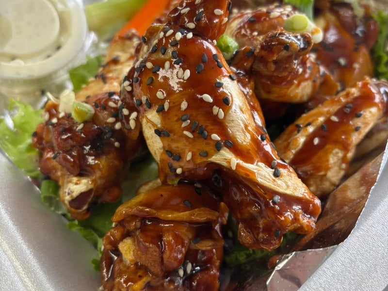Chicken wings from Tamaras On the Go in Apalachicola, Florida