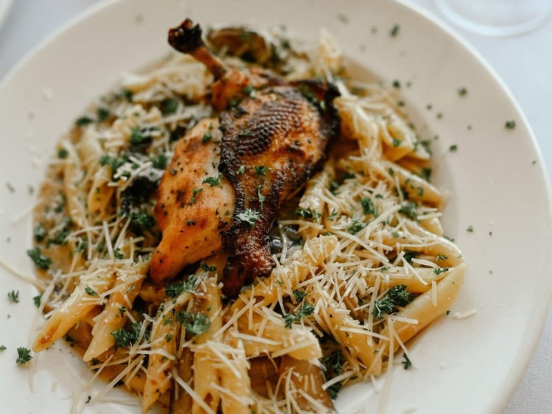 Chicken marsala pasta from the Owl Cafe