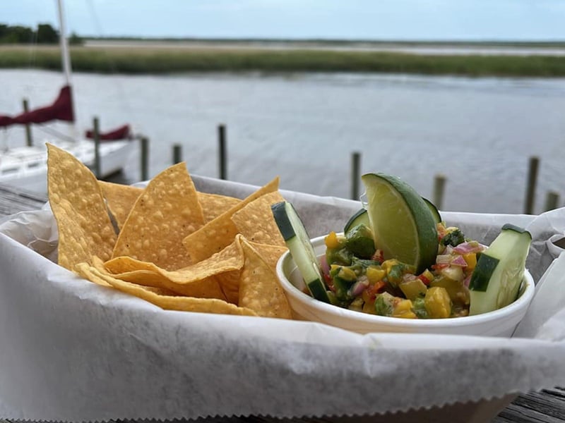 Fresh salmon ceviche
