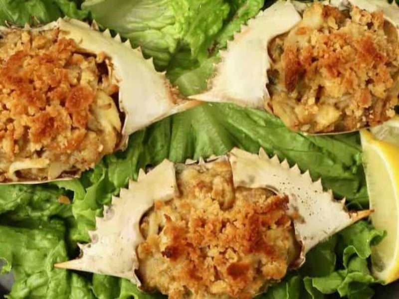 527553 Deviled Crab At The Station Raw Bar In Apalachicola, Florida