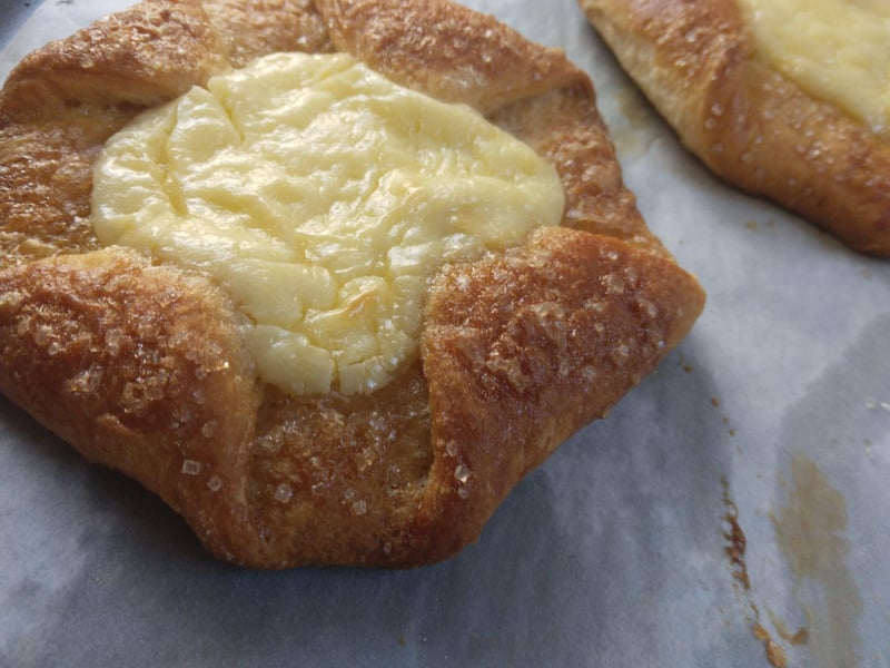 A cheese danish at The Biscuit Factory