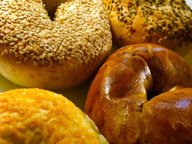 Bagels at Apalachicola Chocolate and Coffee Company in Florida