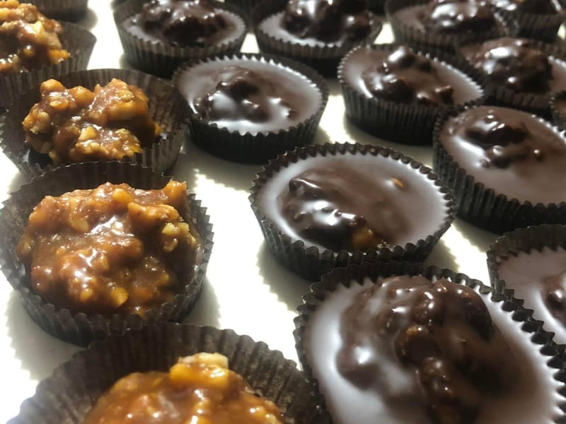 Housemade chocolates at Apalachicola Chocolate and Coffee Company in Florida