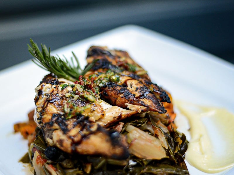 Rosemary grilled freerange chicken from The Franklin Cafe