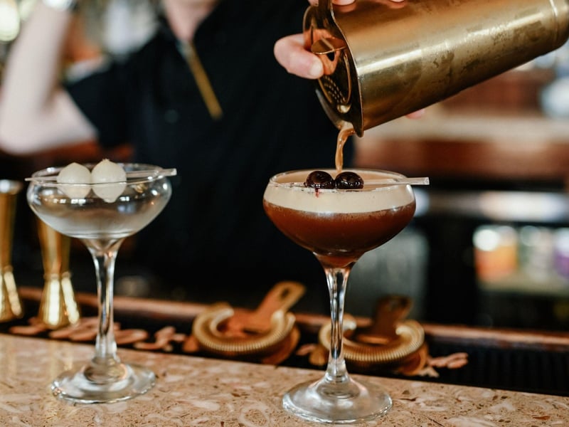 Enjoy craft cocktails at The Franklin Cafe in Apalachicola, Florida