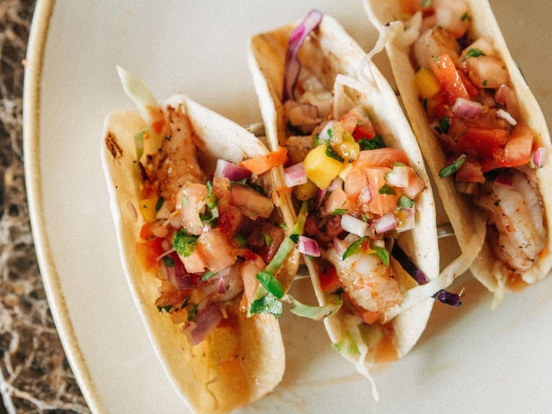Apalach mini tacos at The Franklin Cafe in Apalachicola, Florida