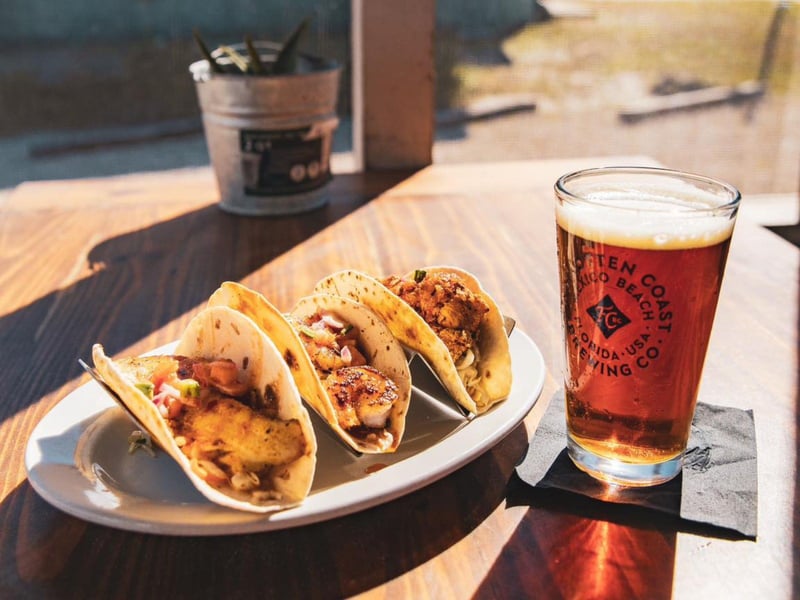 Seafood tacos at LongBills on Cape San Blas