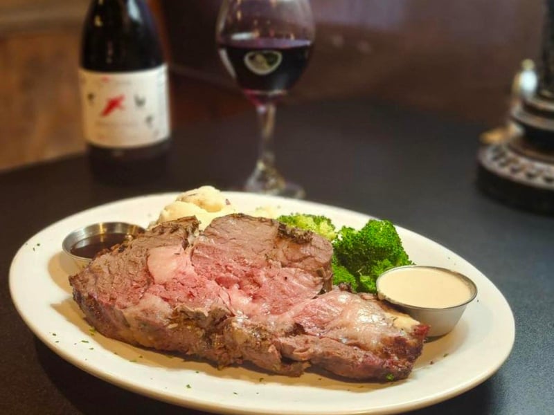 The prime rib at Provisions in Port St. Joe, Florida