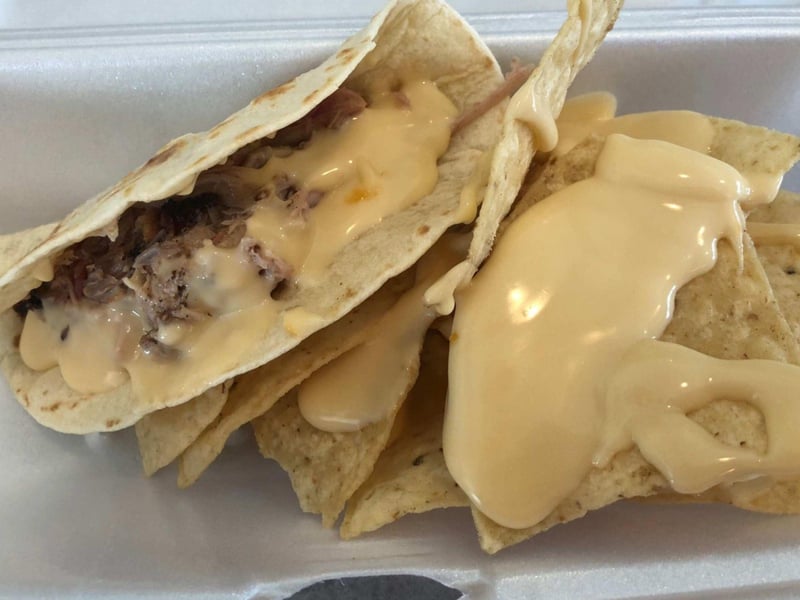 A kids tacho with chips