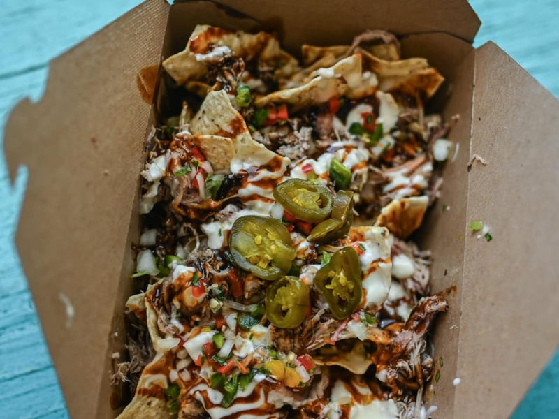 Loaded alltheway nachos