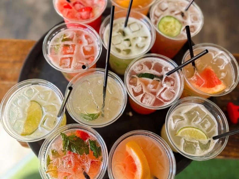 Enjoy a variety of cocktails at Chiringo