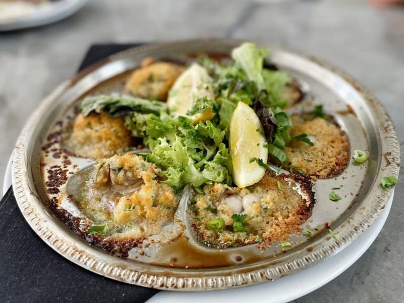 Shrimp baked oysters