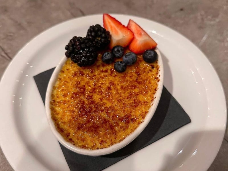Creme Brulee at Edwards in Rosemary Beach, Florida