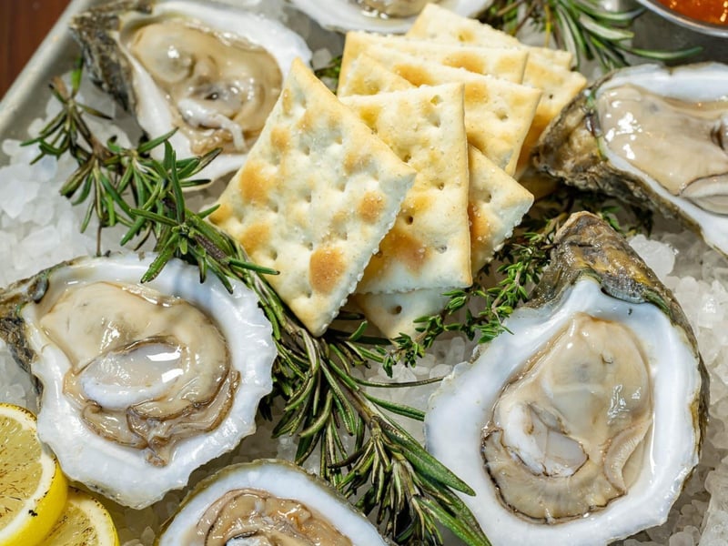 Oysters on the half shell