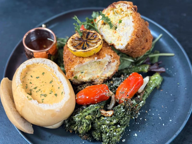 The pankocrusted Red Snapper