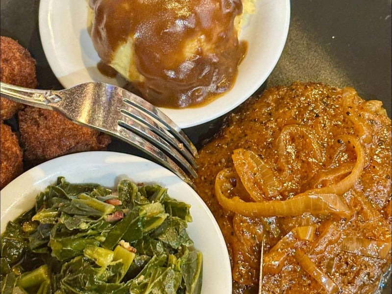 Fried squash and zucchini at Goatfeathers