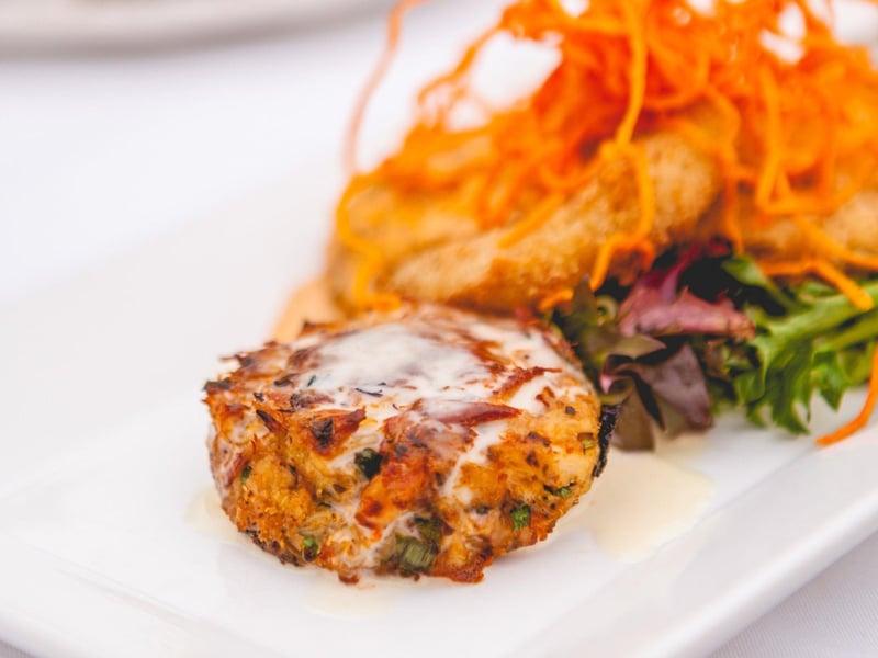 Jumbo lump crab cakes from Great Southern Cafe