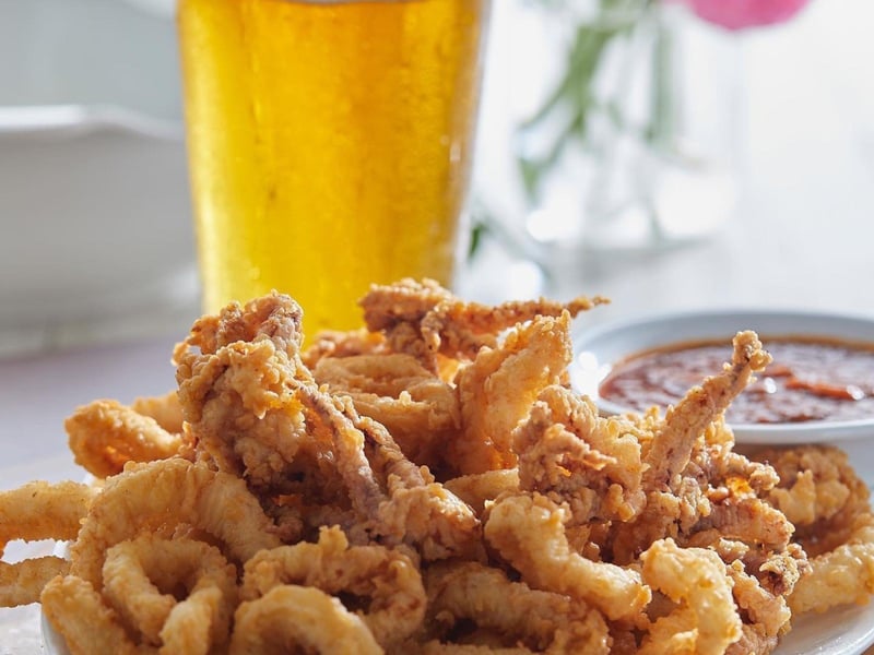 Flashfried calamari at Great Southern Cafe in Seaside, Florida