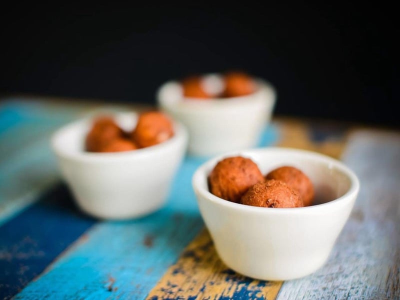 Coconut corn fritters at Hurricane Oyster Bar and Grill