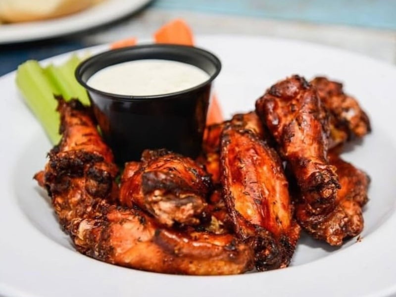 Hurricane grilled wings served with your choice of sauce